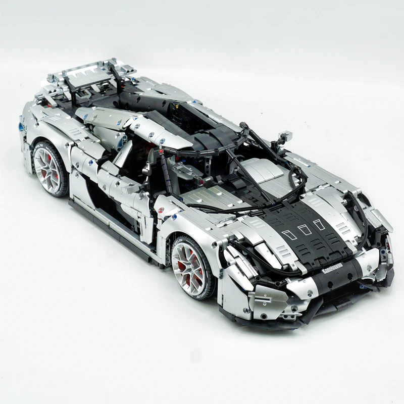 IN STOCK MOC 30506 4400pcs 1:8 Regera Sport Car Model 4400pcs Racing High-tech Technology Building Blocks Bricks Toy Koenigseggg