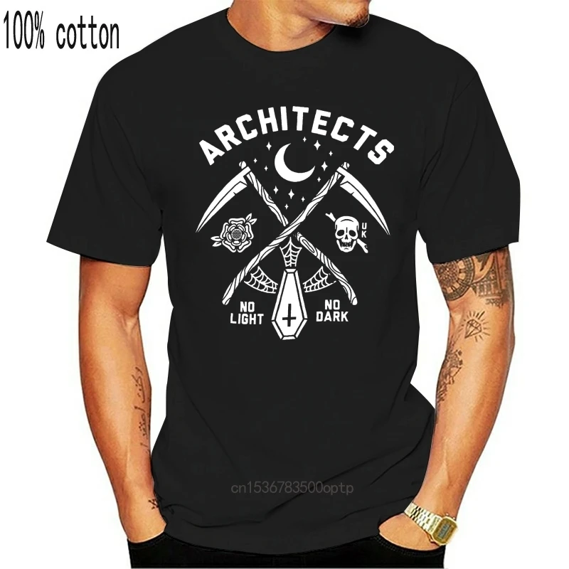 

Funny T Shirts Architects Men's No Light T-shirt Black Summer T-shirts