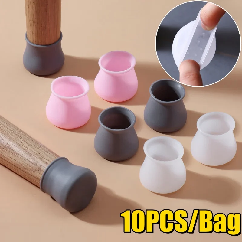PVC Furniture Legs Protection Cover Table Feet Pad Floor Protector For Chair Leg Floor Protection Anti-slip Table Legs Pad