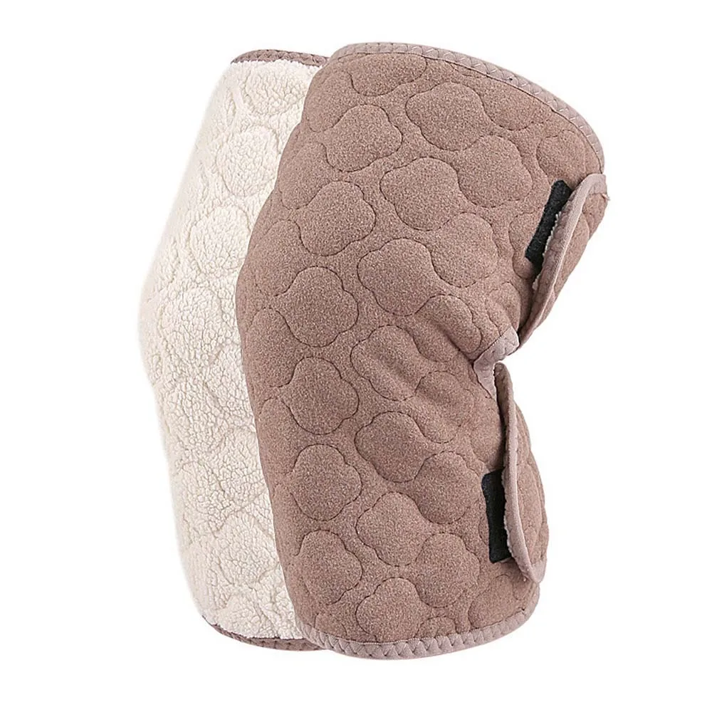 القديمة الباردة الساقين منصات الركبة الدافئة إصابة الانتعاش سميكة الفراء الشتاء دعامة الركبة تقليد الصوف الكشمير Forfend الرياح الباردة