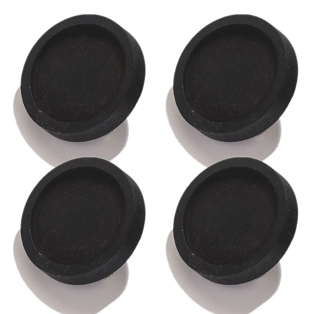 10pcs/lot Blank Wood Black Cabochon Brooch Base Settings 20 25 30 40mm Round Bezel Tray Diy Brooches Pin for Jewelry Making