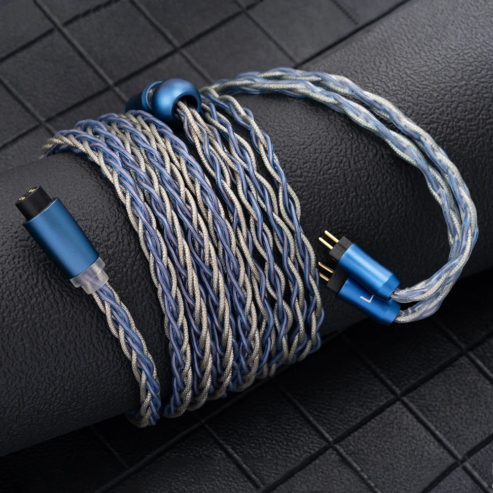 Kinera Ace 2.0 หูฟัง Modular สายอัพเกรด 2.5 + 3.5 + 4.4mm Balanced ปลั๊กที่ถอดออกได้เงินฟอยล์โลหะผสมทองแดง 0.78 2pin/MMCX