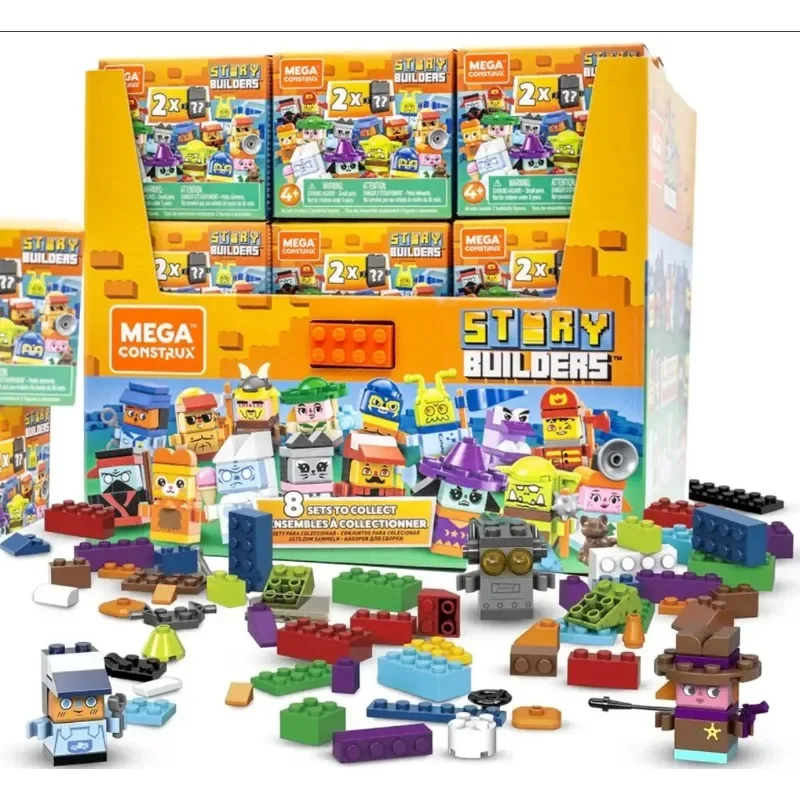 

Mega Playset Blind Box Doll Construx Story Builders Assembled Toy Model Gifts Toy Model Anime Figures Collect Ornaments