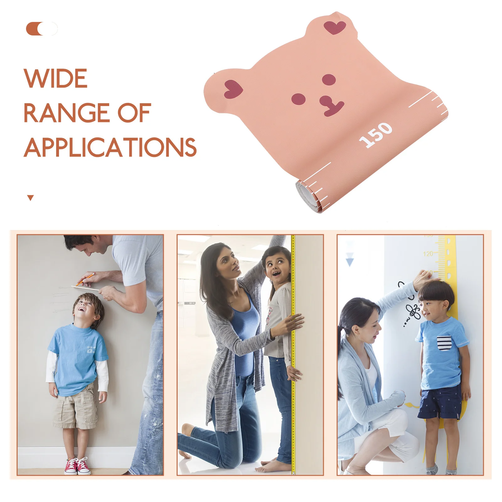 

1pcs Height Growth Chart Wall Sticker Cute Kids Nursery Decoration Baby Room Height Measurement Ruler Decal Home Decor