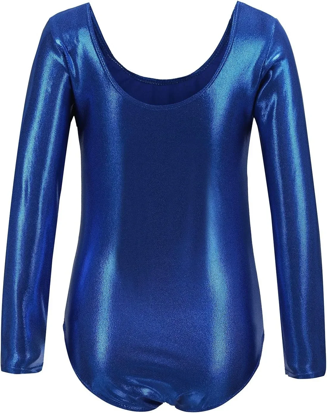 Gymnastics Leotards for Girls Kids Long Sleeve Dance Leotards Shiny Metallic Gymnastics Unitards Costumes Ballet Dance Outfit