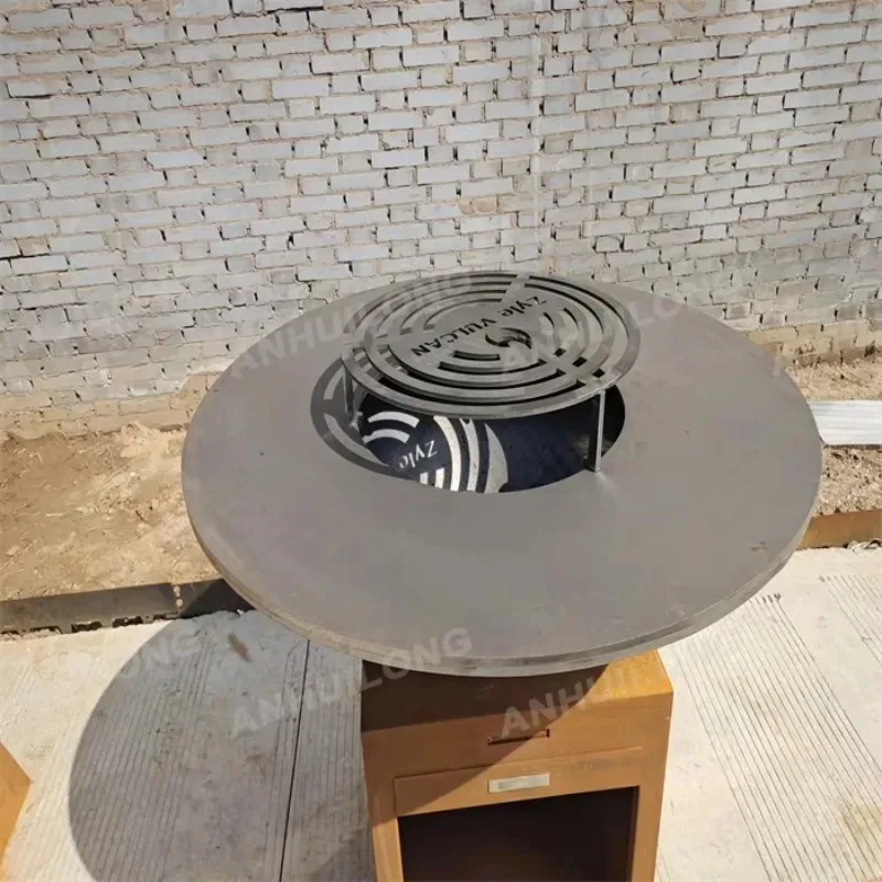 

Outdoor Bbq Cooking Palncha with Fire Pit