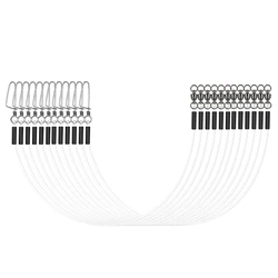 회전 및 스냅 100% 플루오로카본 낚시 리더, 보이지 않는 플루오로카본 리더, 라인 6 개, 12 개, 20LB-80LB