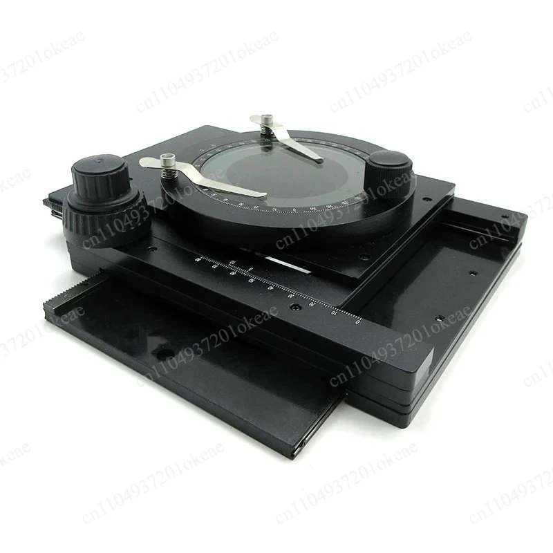 All Metal Microscope Precision Rotating Mobile Platform XYZ Axis Three-Axis Bidirectional Rotating Stage