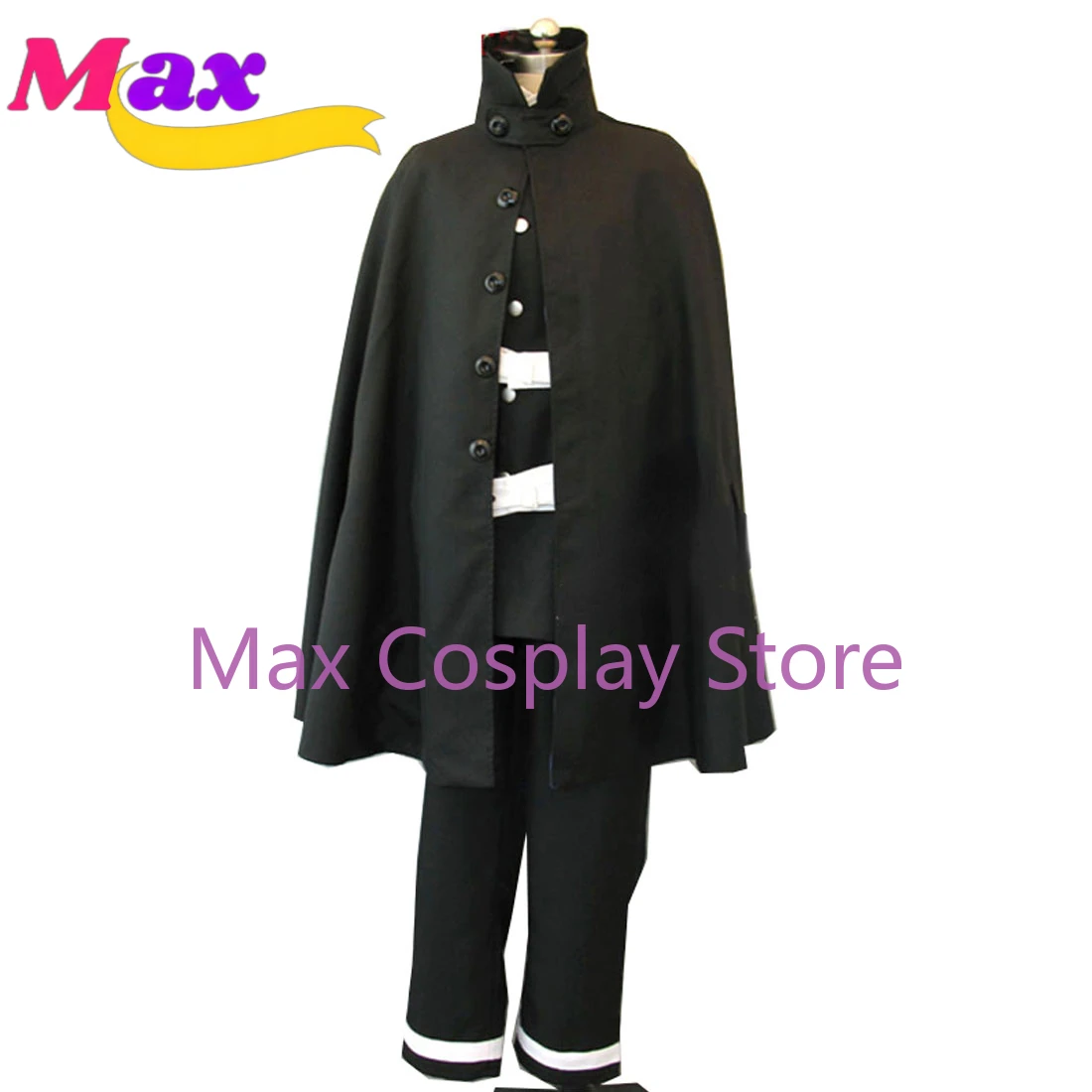 Max Cos 게임 코스프레 의상, Raidou Kuzunoha XIV 블랙 유니폼, 세트 S-XL 또는 맞춤 제작, 모든 사이즈