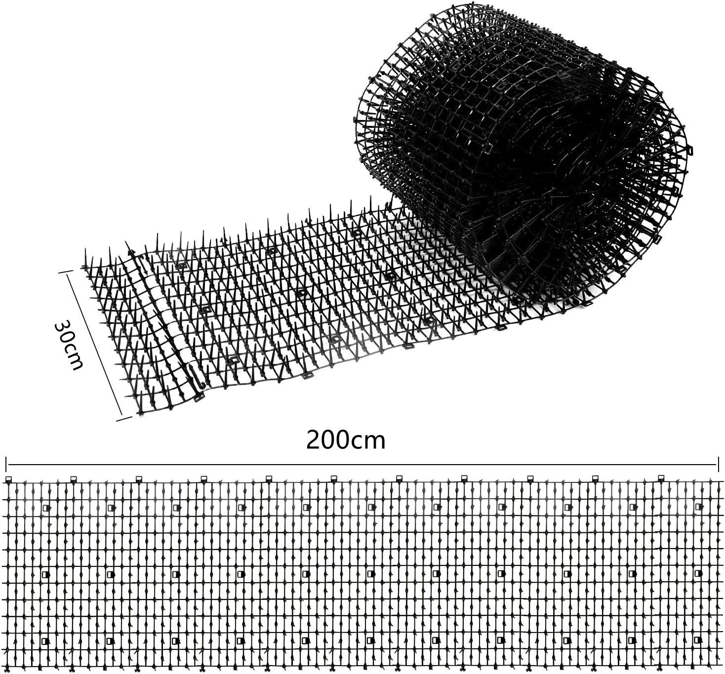 30cm x 2m mata do odpychania kota z kolcami o wymiarach 30cm x 2m paski do kolców trzymają kota z dala od kopania wspinaczki