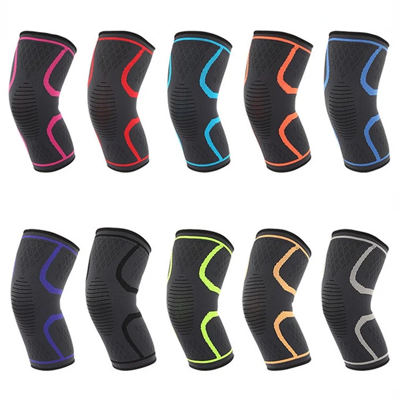 Nylon Sports Safety Knee Pad Support Running Cycling Bandage Basketball Elastic Adult Brace Protector Fitness Arthritis Elbows