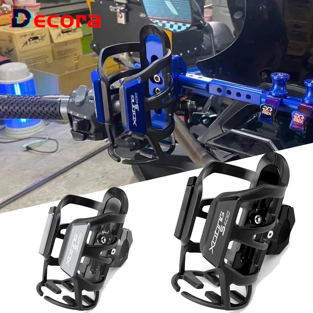

For KYMCO Xcitings400 Xciting S400 400S 2017 2018 2019 2020 Motorcycle CNC Aluminum Beverage Water Bottle Drink Cup Holder Mount