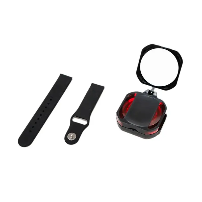 A69P-Bicycle Rearview Mirror Wristband Rear View Mirror Back Mirror Wrist Strap Bicycle Motorbike Rear Reflector