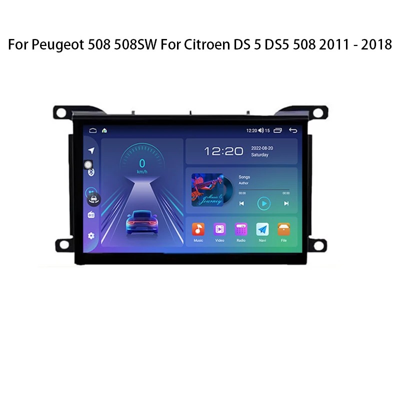 Radio samochodowe z nawigacją GPS Android Auto Display Carplay Video bez 2din DVD do Peugeot 508 508SW i Citroen DS 5 DS5 508 2011-2018 — 2