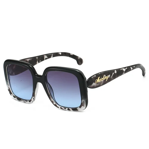 Imagen 2 del producto Gafas de sol cuadradas con gradiente de carey Retro para mujer, marca Y2K, diseño de montura con personalidad, gafas de sol a la moda que combinan con todo para hombre UV400