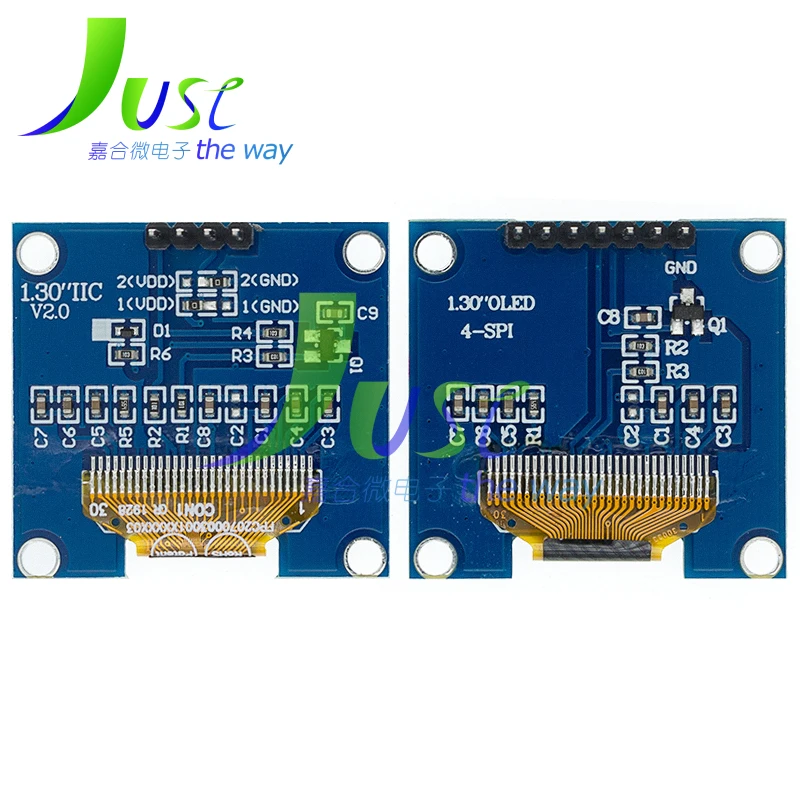 

1.3 inch OLED module SPI/IIC I2C Communicate white/blue 128X64 SH1106/SSD1306 1.3 inch OLED LCD LED Display Module 1.3" OLED