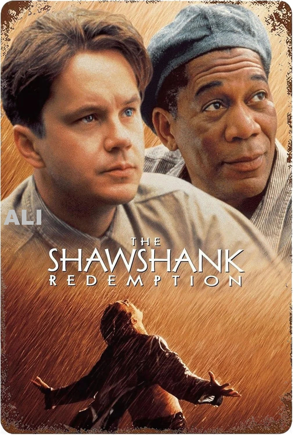 Vintage The Shawshank Redemption Movie Metal Tin Sign- for Room Farm Wine Cellar Office Bar Club Man Cave 8X12Inch sign