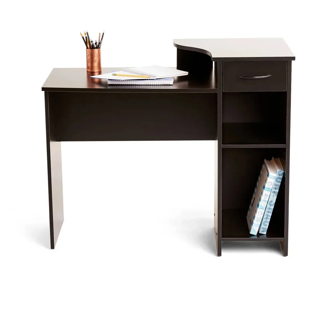 Studentenbureau Met Easy-Glide Lade Blackwood-Afwerking Gratis Verzending Kantoor Bureau Bureau Om Tafel Organisator Klein Te Studeren