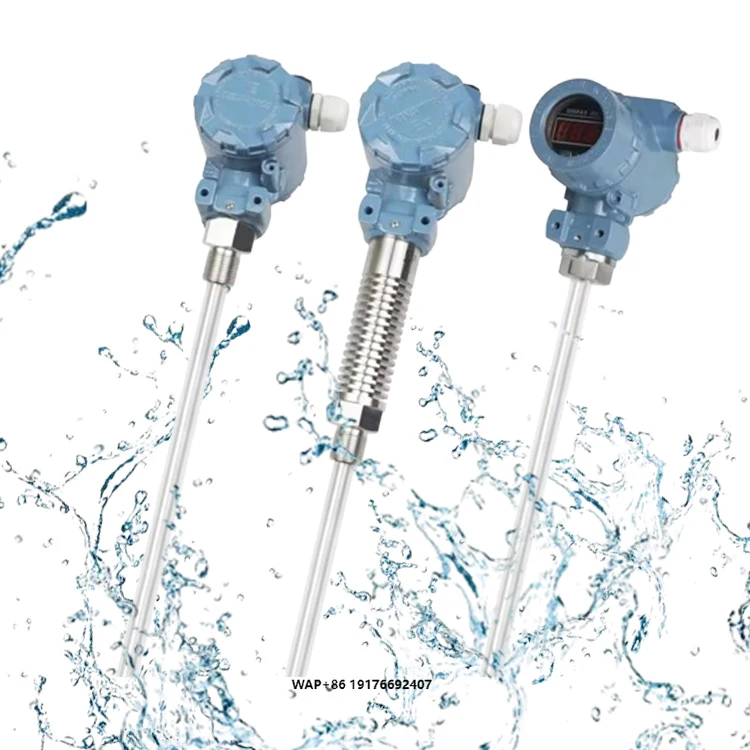 

CMIENSEM Admittance Capacitance Level Sensor Capacitive Level Transmitter Switch IP65 Protection 0.2% Accuracy Metal