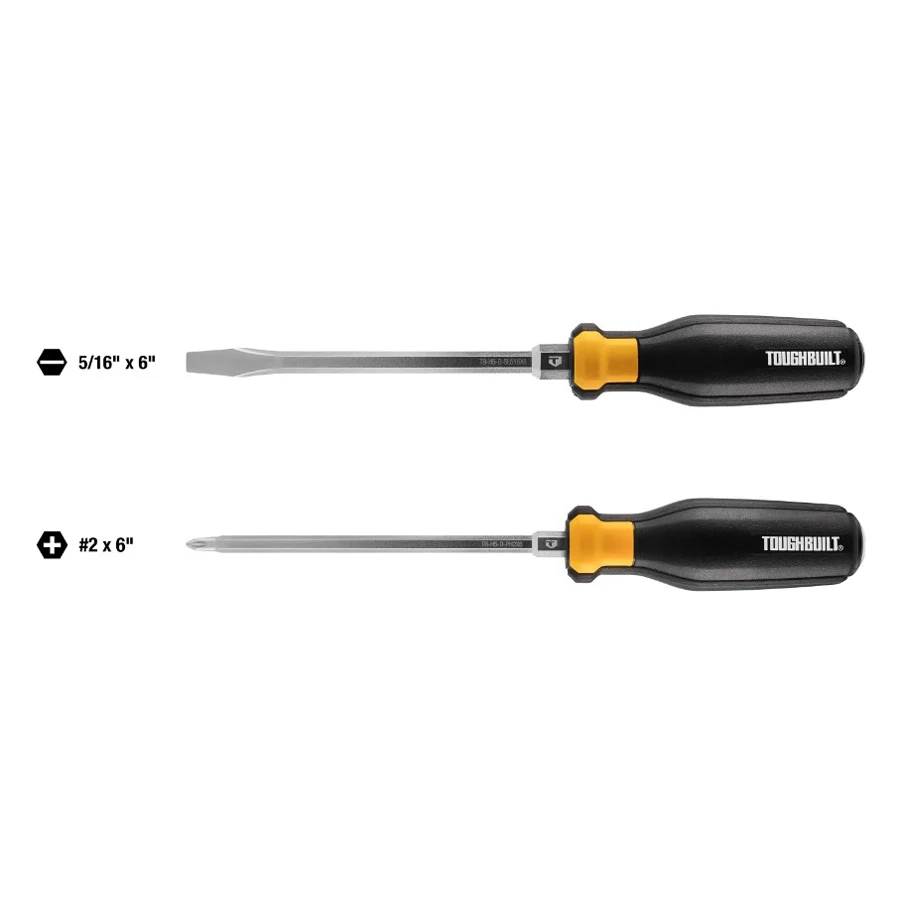 TOUGHBUILT TB-H5S2-D 2Pcs Demolition Screwdriver Set perforated screwdriver set Hand Tools