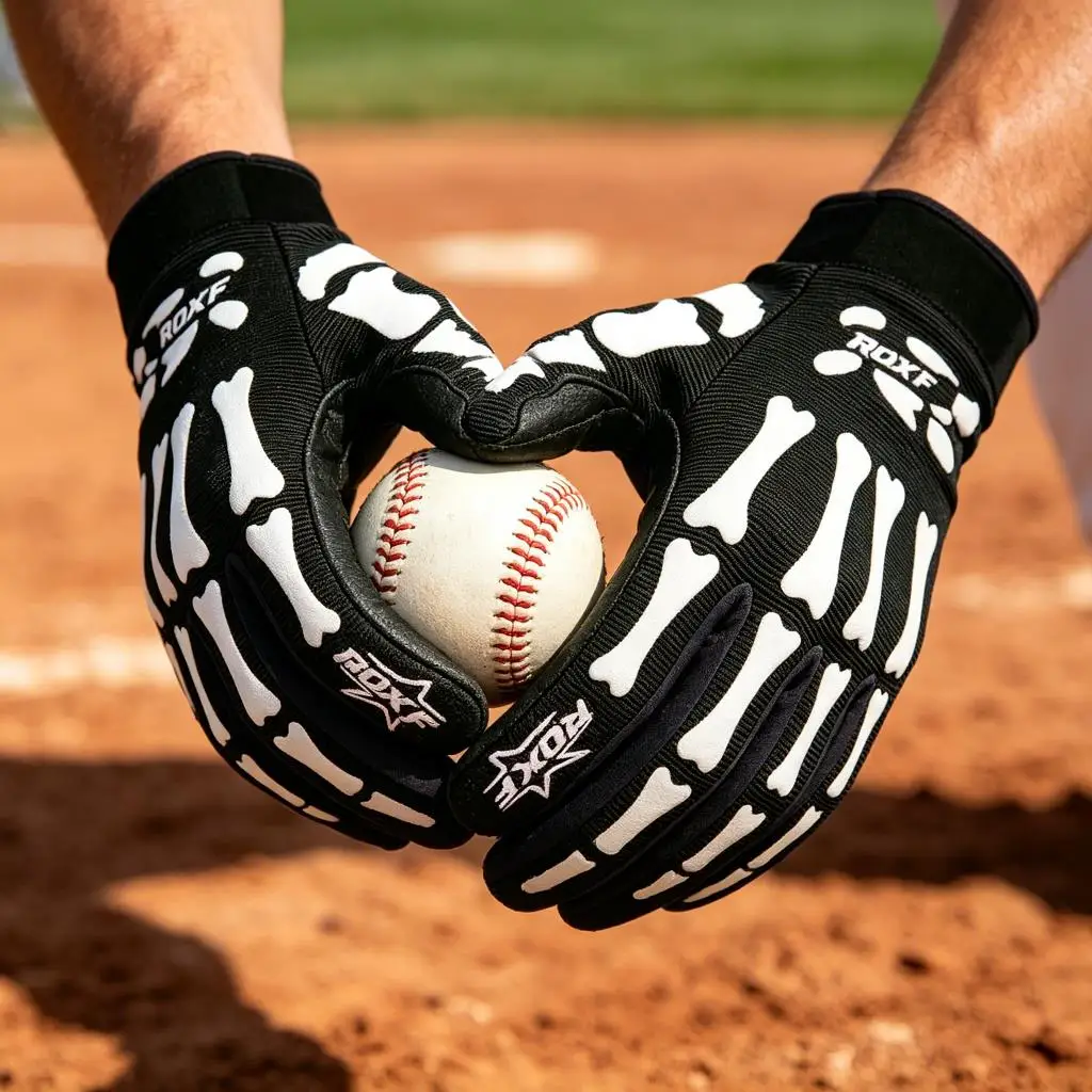 Guantes de Béisbol de Pantalla Táctil de Dedo Completo, Transpirables y Cómodos, con Correa Ajustable para Hombres y Mujeres, para Béisbol, Motocross y Senderismo