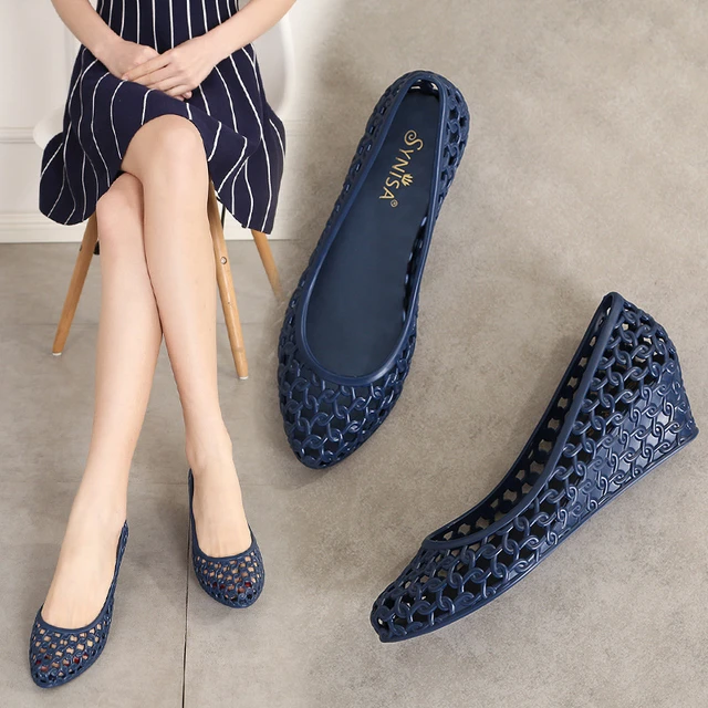 Women Soft Jelly Sandals Wedge Jelly Shoes Soft Woman Wedges Women Breathable Aliexpress
