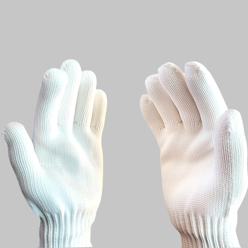 200 Degree High-temperature Heat Resistant Anti Burn Heatproof Gloves Oven Kitchen White Gloves Insulation Workshop Mould Gloves