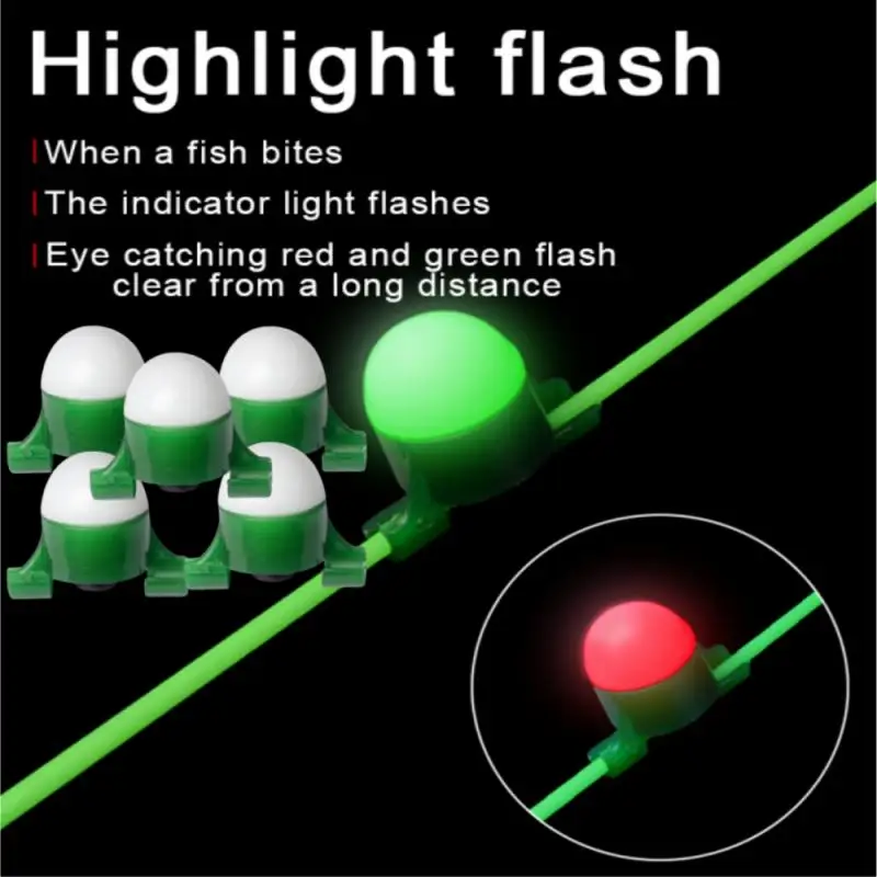 

5/10PCS Fishing Bite Alarm Night Fishing Accessories Smart Reminder LED Light Fish Bite Alarm Light Outdoor Fishing Tools