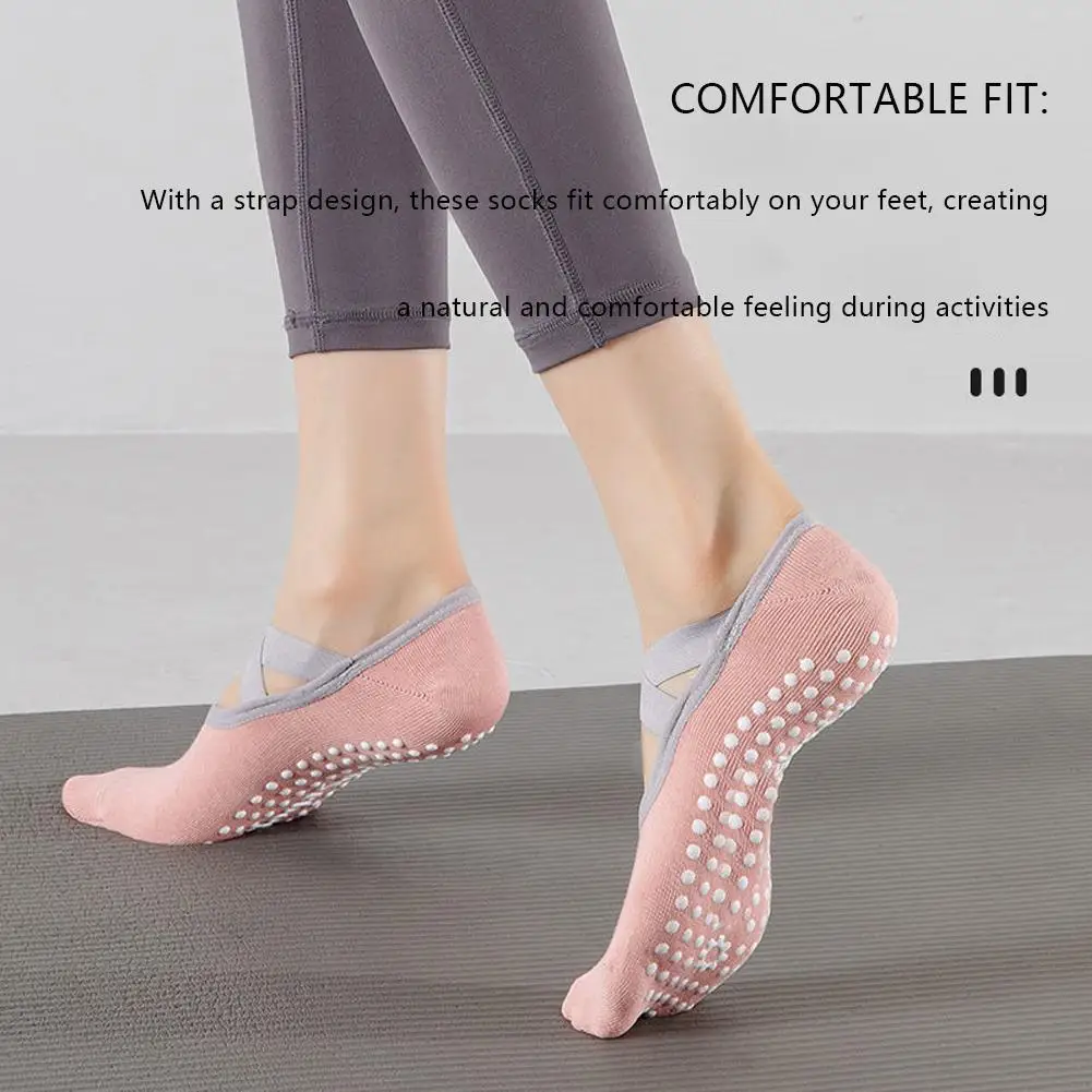 Fitness Yoga Socks Nylon Pure Cotton Non Slip Section Bandage Sports Ballet Dance Sock Moisture Absorption Perspiration