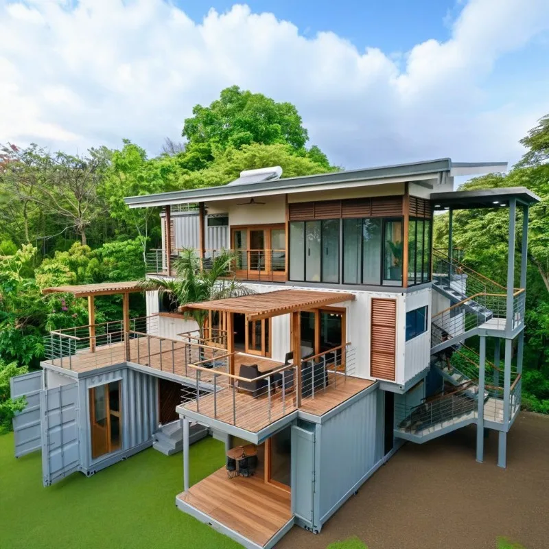 Container House Garden Back Yard Modular Expansion Prefabricated Expansion Homes Expandable Container House Sunroom Cabins