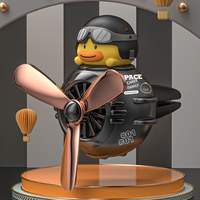 

1 cute cartoon airplane long character air vent clip ornament, suitable for bedroom, living room, office, clip fan ornament