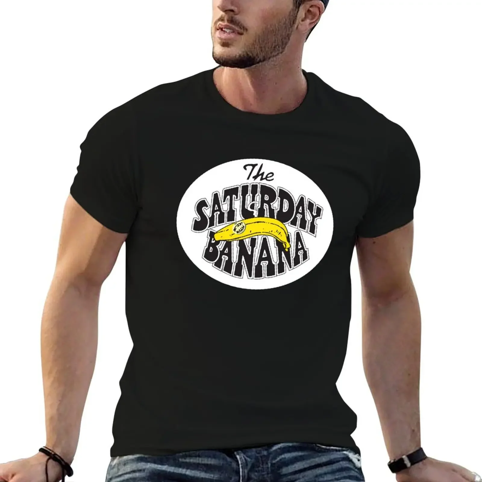 The Saturday Banana T-Shirt essential t shirt oversized graphic tee mens workout shirts