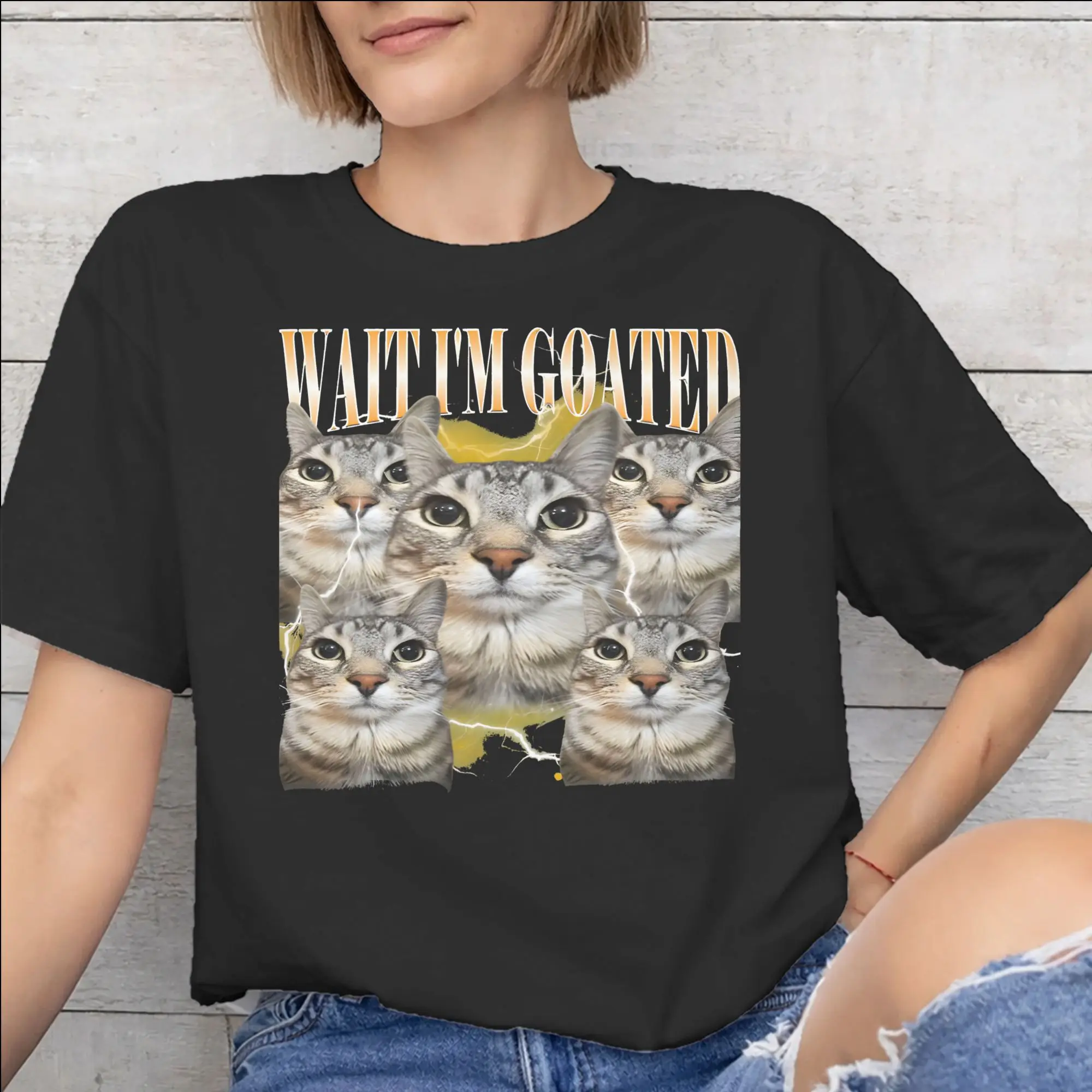 Summer Wait I'M Goated Funny Meme T Shirt For Unisex  100% Cotton Tee Shirt Short Sleeve Tops
