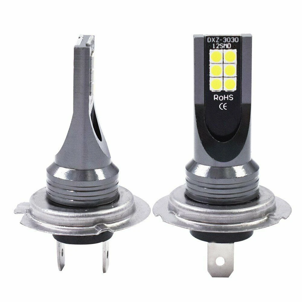 

Pair H7 12V 50W Car LED Headlight Bulb 6000K White Fog Light Waterproof Running Lamp Universal For Camper Truck Trailer Lorry