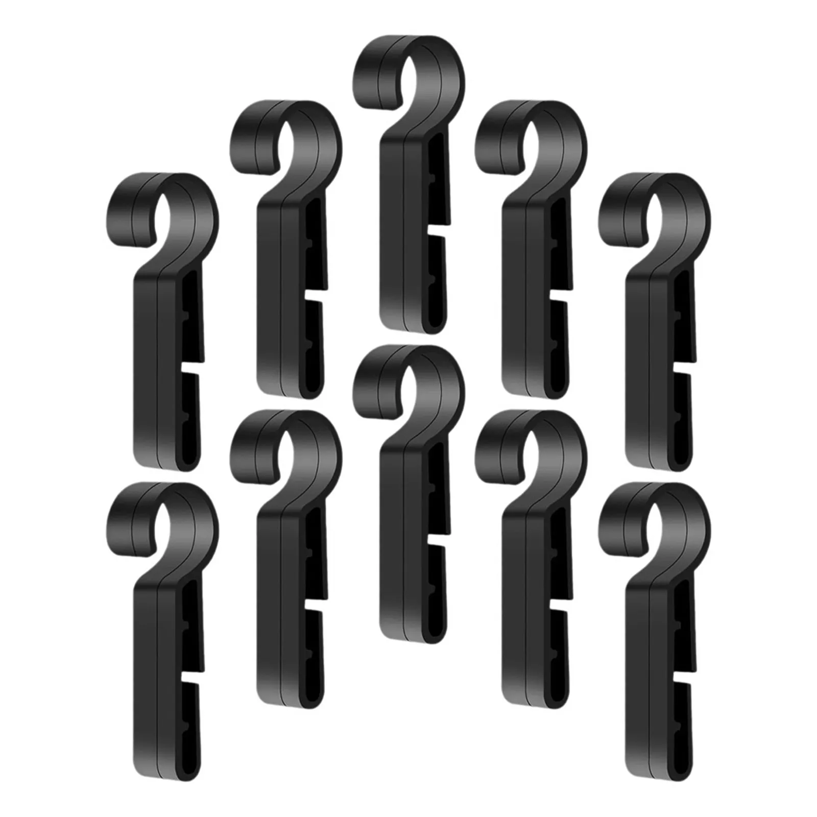 

10Pcs Headlamp Clips Hard Hat Light Clips Lightweight Plastic Mount Hard Hat Lamp Clip Holder Headlamp Hook