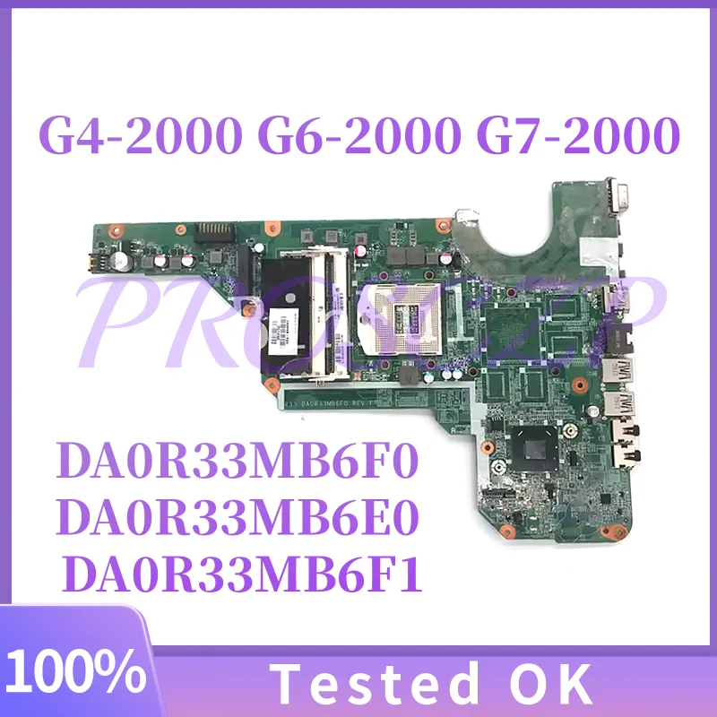 Placa base para ordenador portátil DA0R33MB6F0 DA0R33MB6E0 DA0R33MB6F1 para H P Pavilion G4-2000 G6-2000 G7-2000 UMA HM76 680568-501 680568-001