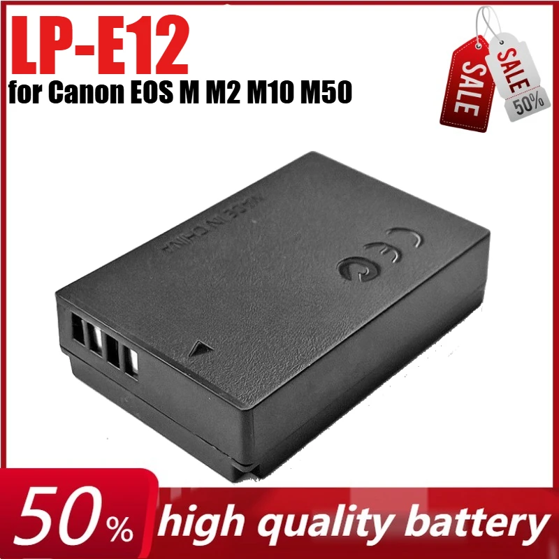 

LP-E12 Dummy Battery ACK-E12 DR-E12 DC Power Bank USB Cable for Canon EOS M M2 M10 M50 M50 2 M100 M200