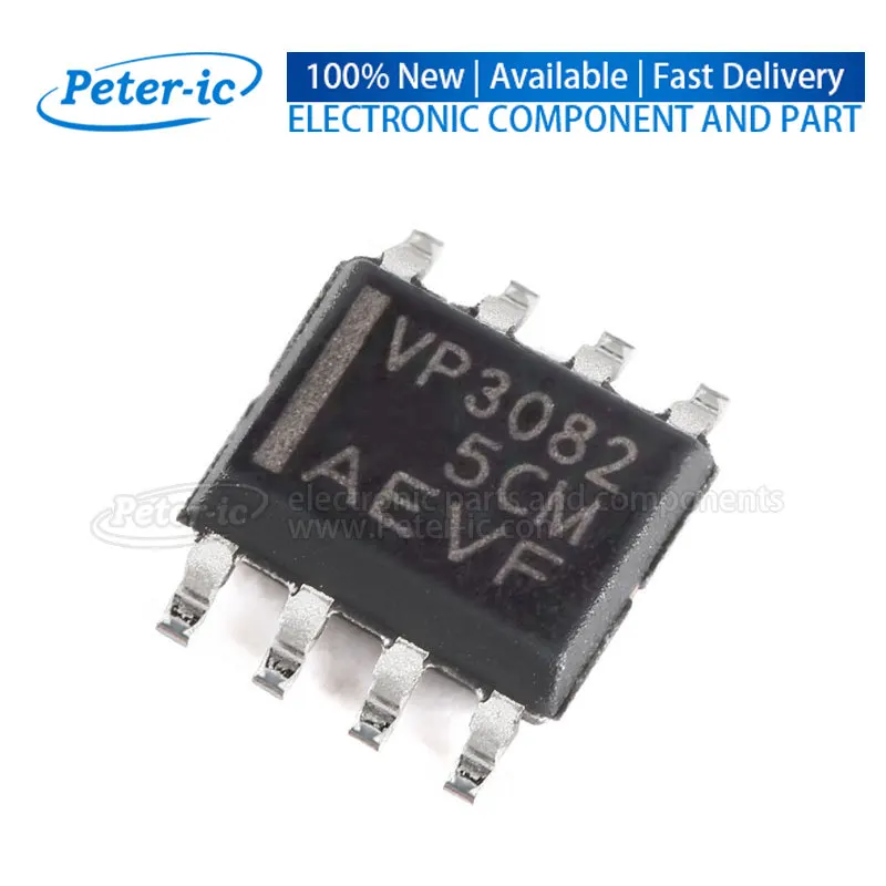 (10pcs) SN65HVD3082EDR VP3082 SOIC-8 4.5V~5.5V Transceiver 200Kbps 1/1 SOIC-8 RS-485 / RS-422 ICs Available Peter-ic