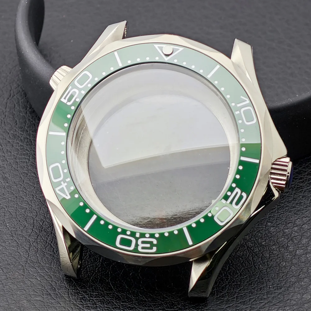 42mm High Quality Men's Mechanical Watch Case Suitable for NH-35-36 Movements Suitable for 31.7mm Dial C3 Luminous Assembled