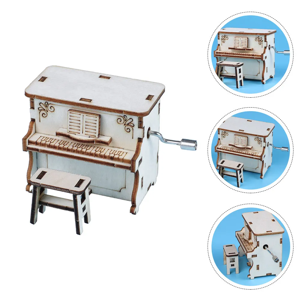 

Креативная музыкальная шкатулка-пианино для самостоятельной сборки, развивающая концентрацию внимания, обучающий подарок для детей