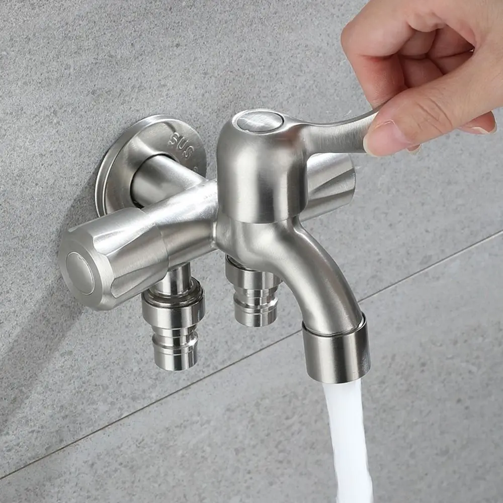 

Смеситель «один в три» из нержавеющей стали с выходом для стиральной машины, многофункциональный смеситель для стиральной машины с защитой от протечек