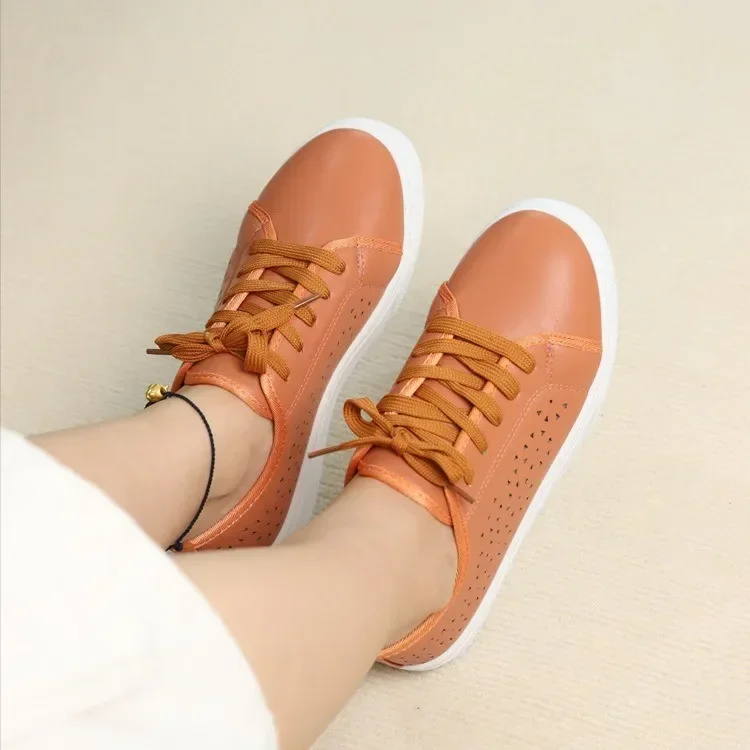 Zomer Damesschoenen Dames Casual Sneakers Holle Ademende Joggingschoen Voor Dames Outdoor Veters Platform Sneakers Zapatos Mujer