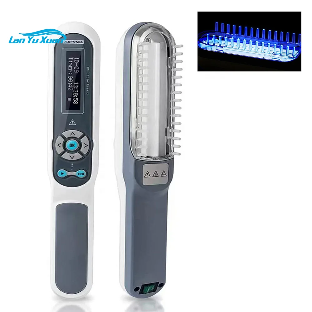 Portable lamp KERNEL 4003 uvb lamps for vitiligo psoriasis medical CE 9W uvb 311nm light therapy good curative uvb phototherapy