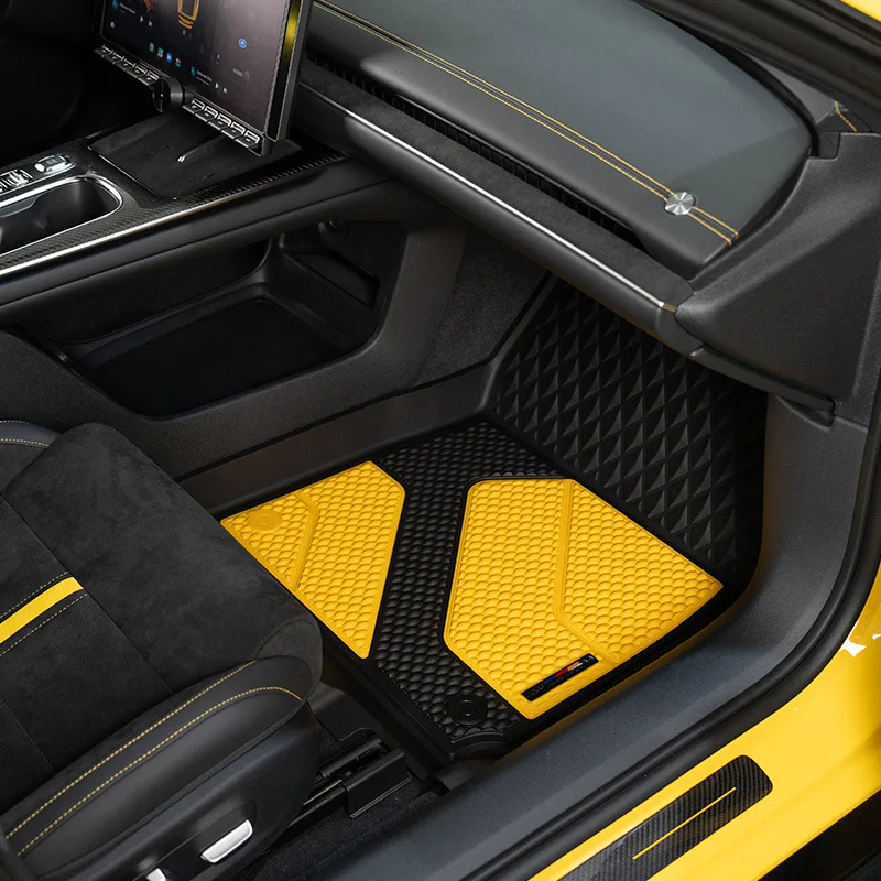 مناسبة لـ Xiaomi SU7 Ultra Car Floor Mat ملحقات السيارة لوازم حصيرة صندوق السيارة DOGU Full TPE