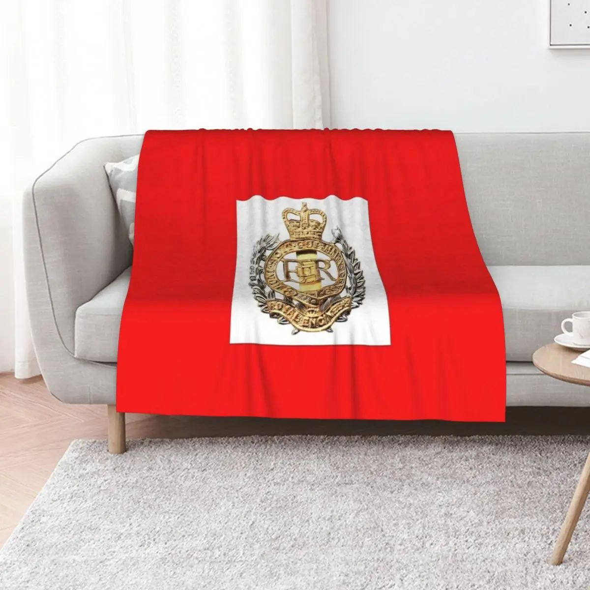 Royal Engineers Cap Badge Throw Blanket Soft Big For Baby manga warm for winter Soft Beds Beach Blankets