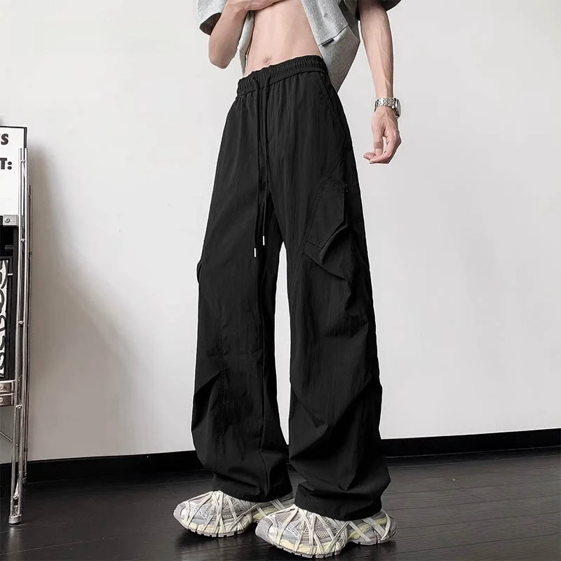 

Новые мужские водонепроницаемые рабочие брюки для альпинизма 2025 года, быстросохнущие, прямого кроя, в японском стиле, функциональные, типа «парашютист»