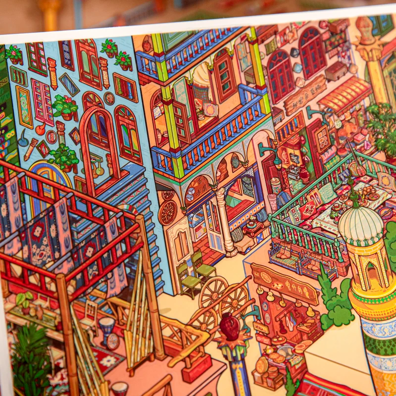 

Kawaii Strolling through Edinburgh 3D Urban Wanderings Landscape Sticker DIY Pocket Cabin Scene Christmas gifts