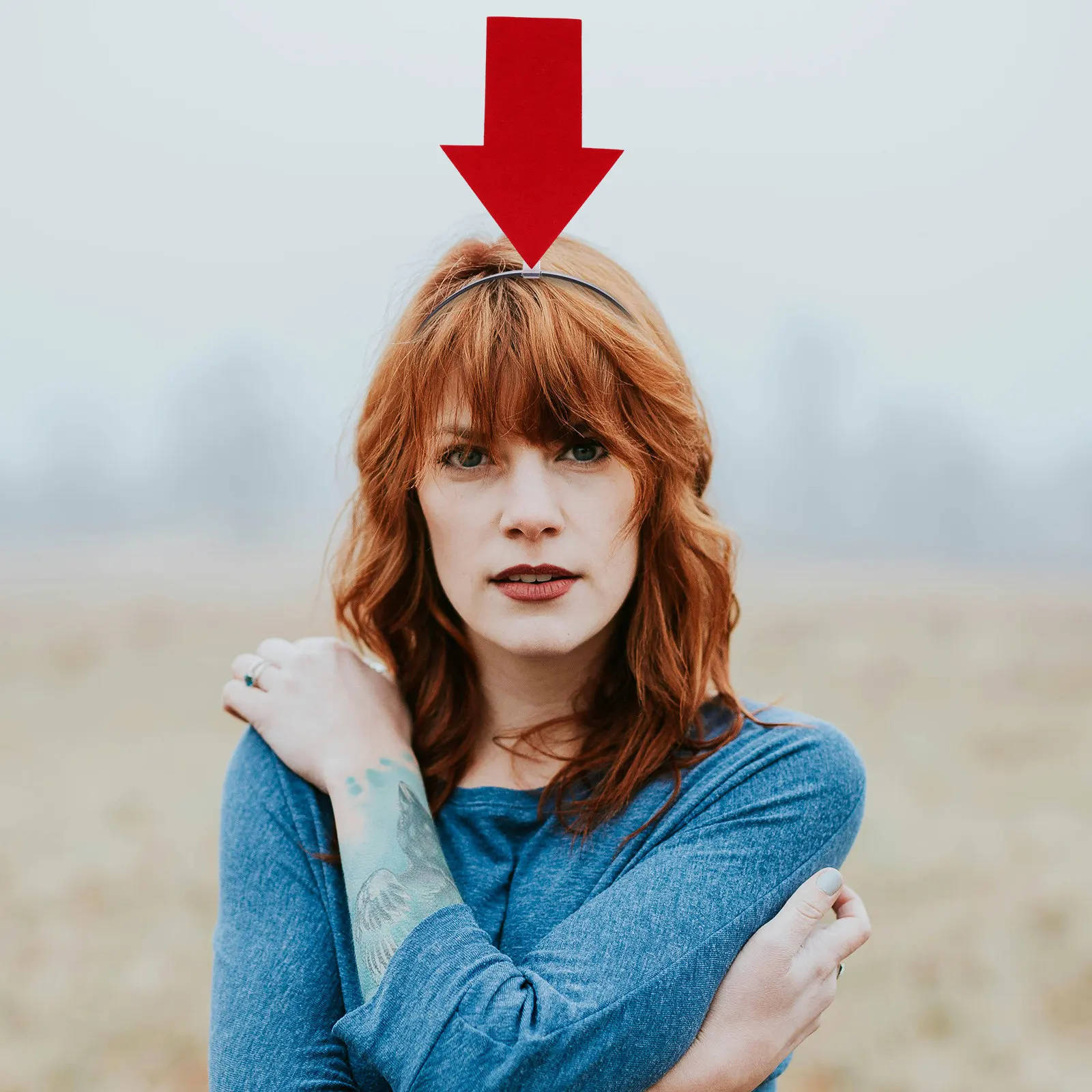 

4Pcs Fashionable Arrow and Symbol Headband Embellished Creative Design Lightweight Elastic Hair Hoop for Women Girls Holiday