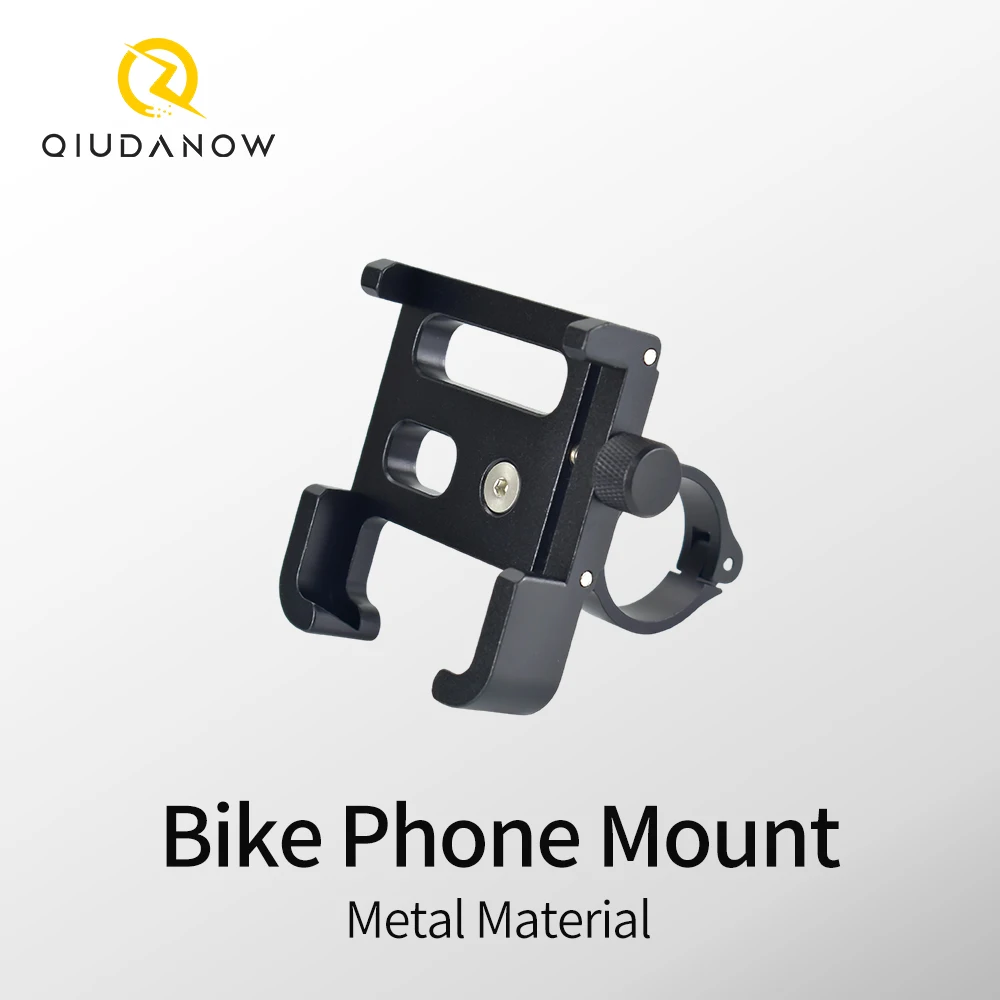 QIUDANOW Motorrad-Handyhalterung aus Aluminiumlegierung, verstellbare Handyhalterung, Handy-Lade- und Navigationshalterung