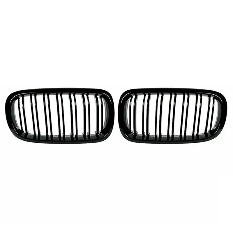 

Глянцевый черный передний бампер, гоночная решетка для почек для BMW F15 F16 X5 X6 F85 F86 2014-2018, автомобильная двойная решетка